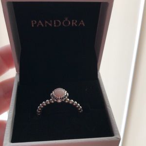 Retired Pandora birthday blooms ring